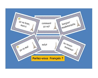 Grußkarten in Französisch, primäre Französisch fordert Gespräch, Französisch-Lehrerin Ressourcen, Aktivität, die Grußkarte, Learning-Aktivität, Französisch Wörter