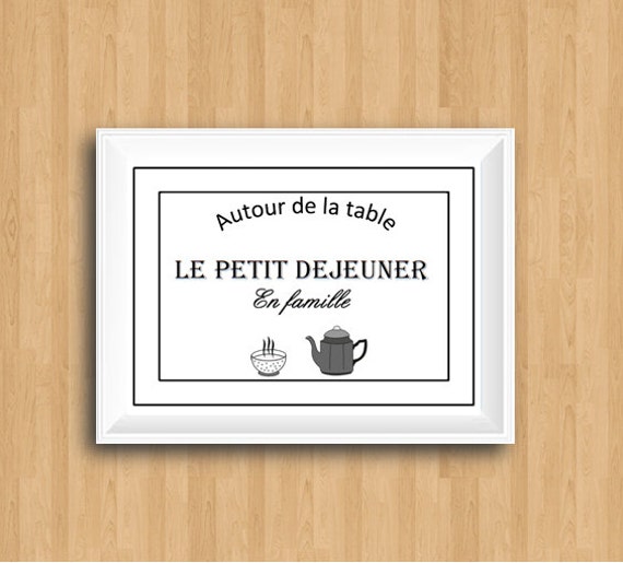 Le Petit Dejeunerfrench Breakfast Quotebreakfast Etsy Le Petit Dejeunerfrench Breakfast Quotebreakfast Etsy