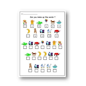 FRENCH PRINTABLE WORKSHEET Fun Exercise for Learning French Words ...