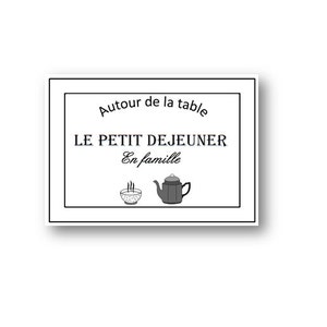 Le Petit Dejeuner,French Breakfast Quote,Breakfast Print,Breakfast Wall Decor,French Kitchen,Kitchen Wall Decor,French Poster,French Print image 2