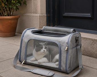 Pet Carrier Bag Stylish & Comfortable Travel Bag for Dogs and Cats
