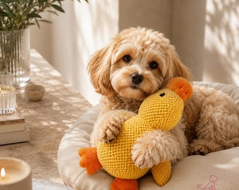 Anxiety Relief Duck Plush Toy for Pets – Comforting Cuddle Companion