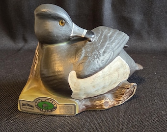 Jim Beam Ducks Unlimited Ceramic Whiskey Decanter 1992 Ring-Neck Duck Collectible