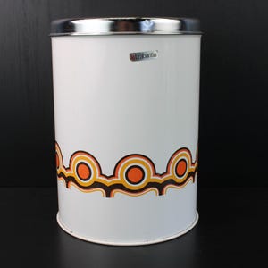 Stor vintage retro förvaringsbehållare i plåt från Brabantia