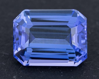 3.52ct Blue Tanzanite Emerald Cut for Engagement Anniversary Ring Pendant Gemstone Jewelry Gift