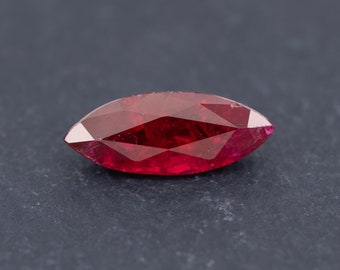 1.01ct GIA Certified Unheated Red Ruby Marquise Shape for Engagement Anniversary Ring Pendant Gemstone Collector Gift