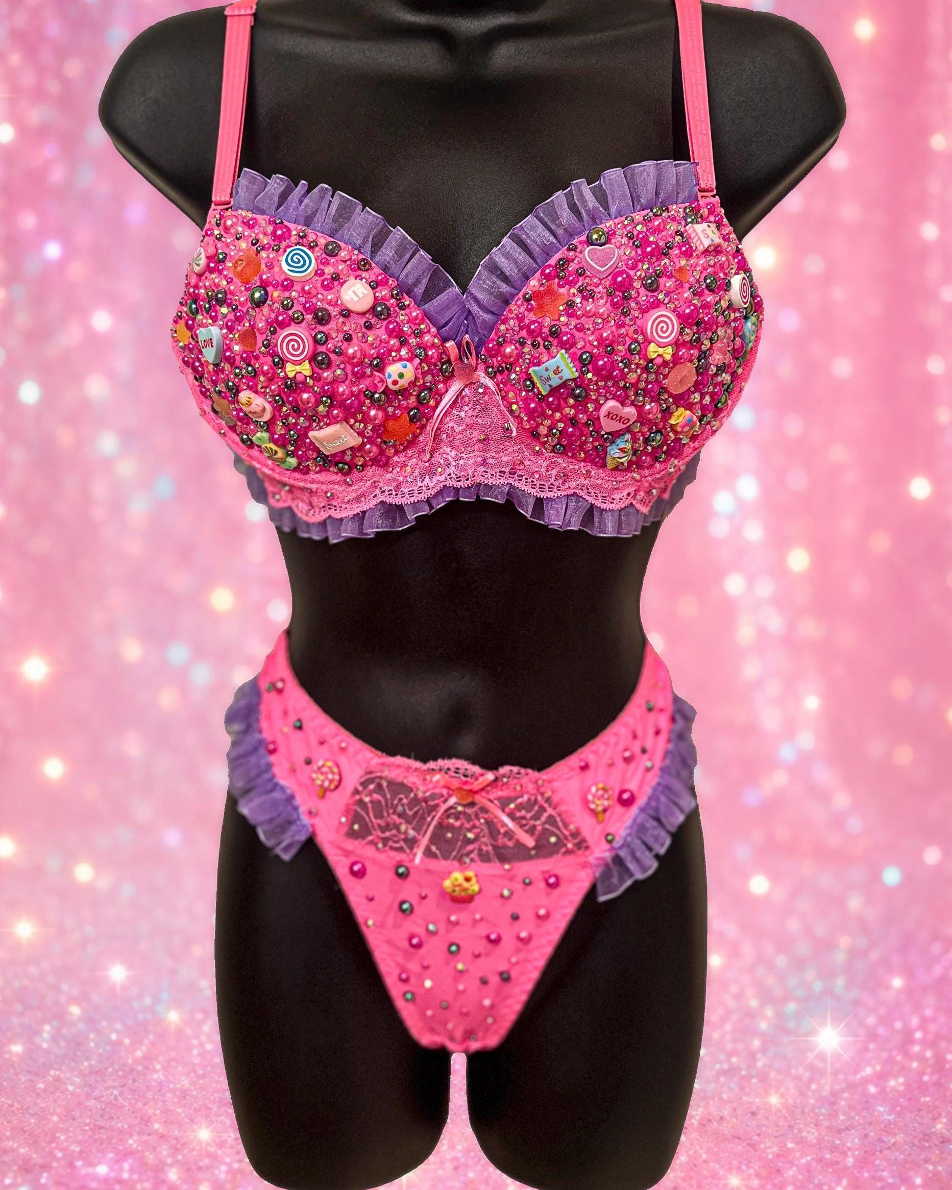 【激レア/B75】スウィーティーハートフリルチョーカーブラ /キャンディピンク Candy bra - Etsy 日本