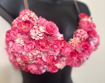 Bedruckter Blumen Festival BH