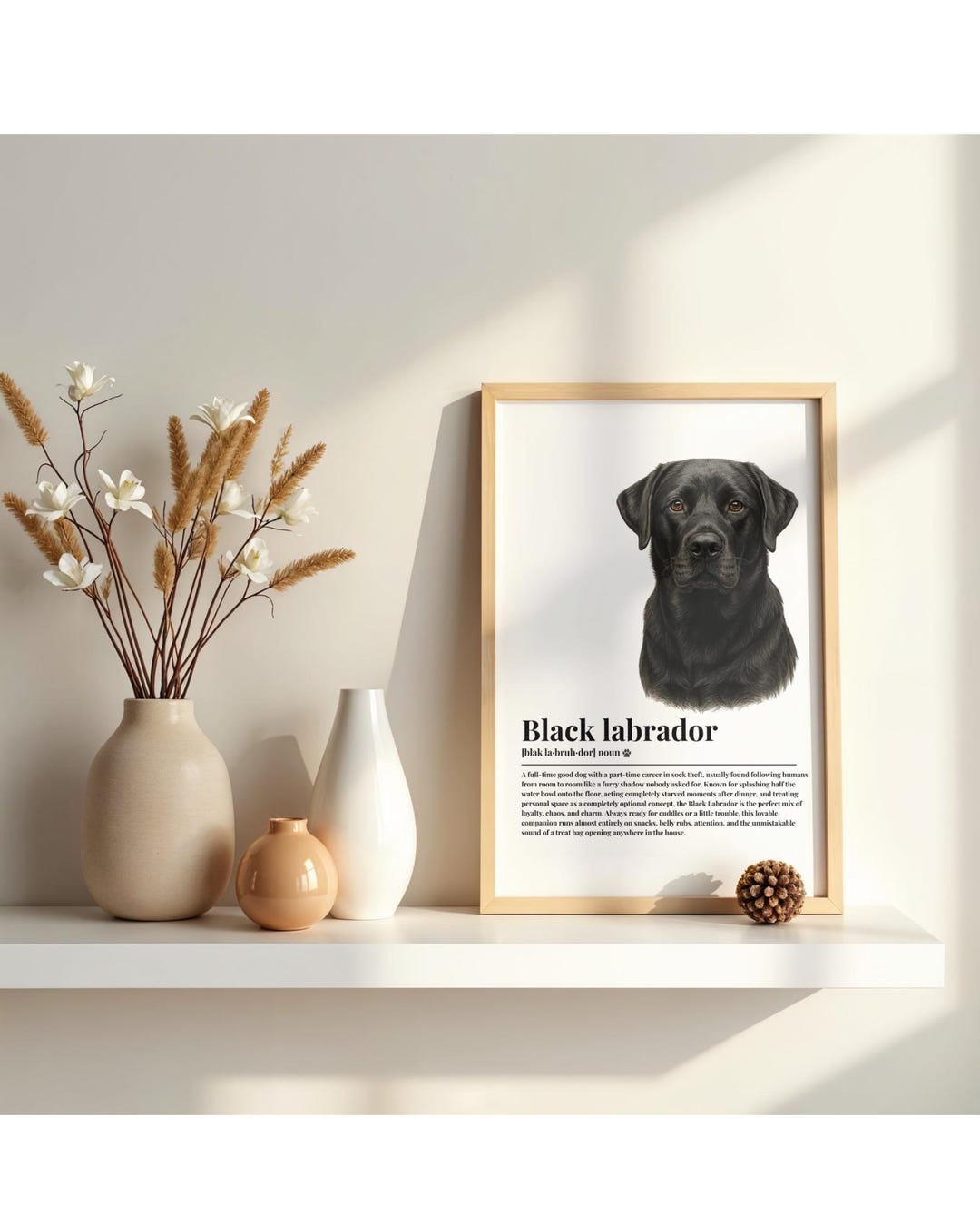 Black Labrador Funny Dog Poster - Etsy