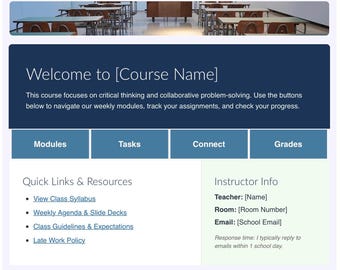 The Secondary Blueprint Bundle Complete Canvas LMS Course Template Bundle