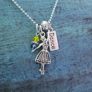 Dancer Necklace, Gift for Dance Recital, Dance Team Present, Present for Dance Teacher, Instructor, Cheer, Tap, Jazz, Affordable Gift