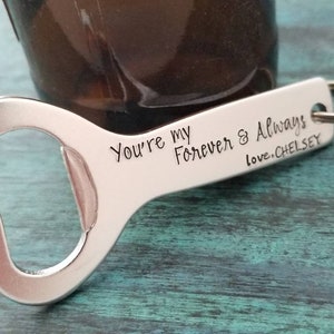 Happy Anniversary Gift, 5-10-15-25-30 years, Beer Bottle Opener, 30th Wedding Anniversary gift Husband Boyfriend Wife Gag Funny Snarky Gift image 7