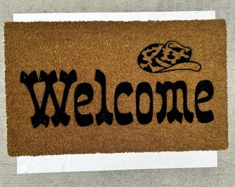 Welcome Cowboy Theme Doormat
