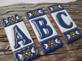 Terracotta Alphabet Letter Tiles A-Z