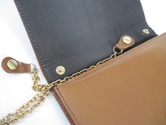 Vintage Harrods Leather Purse Chain Strap Suzy Sm… - image 3