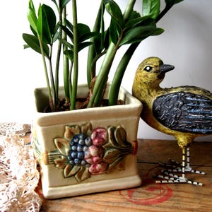Vintage Weller Roma Square Planter Pot