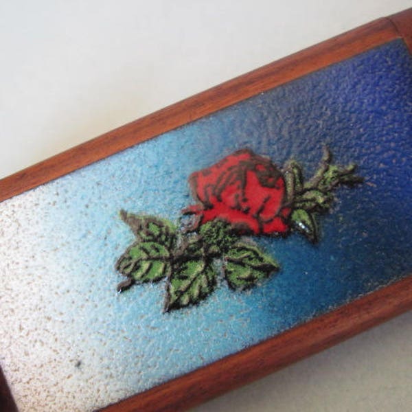 Enamel Rose - Etsy