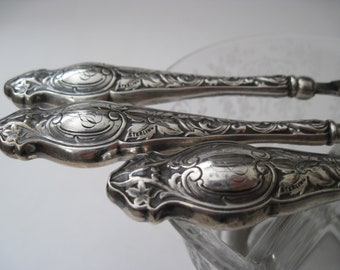 Antique Sterling Silver Handle Boot Button Hook Tool, Victorian Ladies Boot  Hook, Shoe Hook Tool, Antique Tool, 1900s 