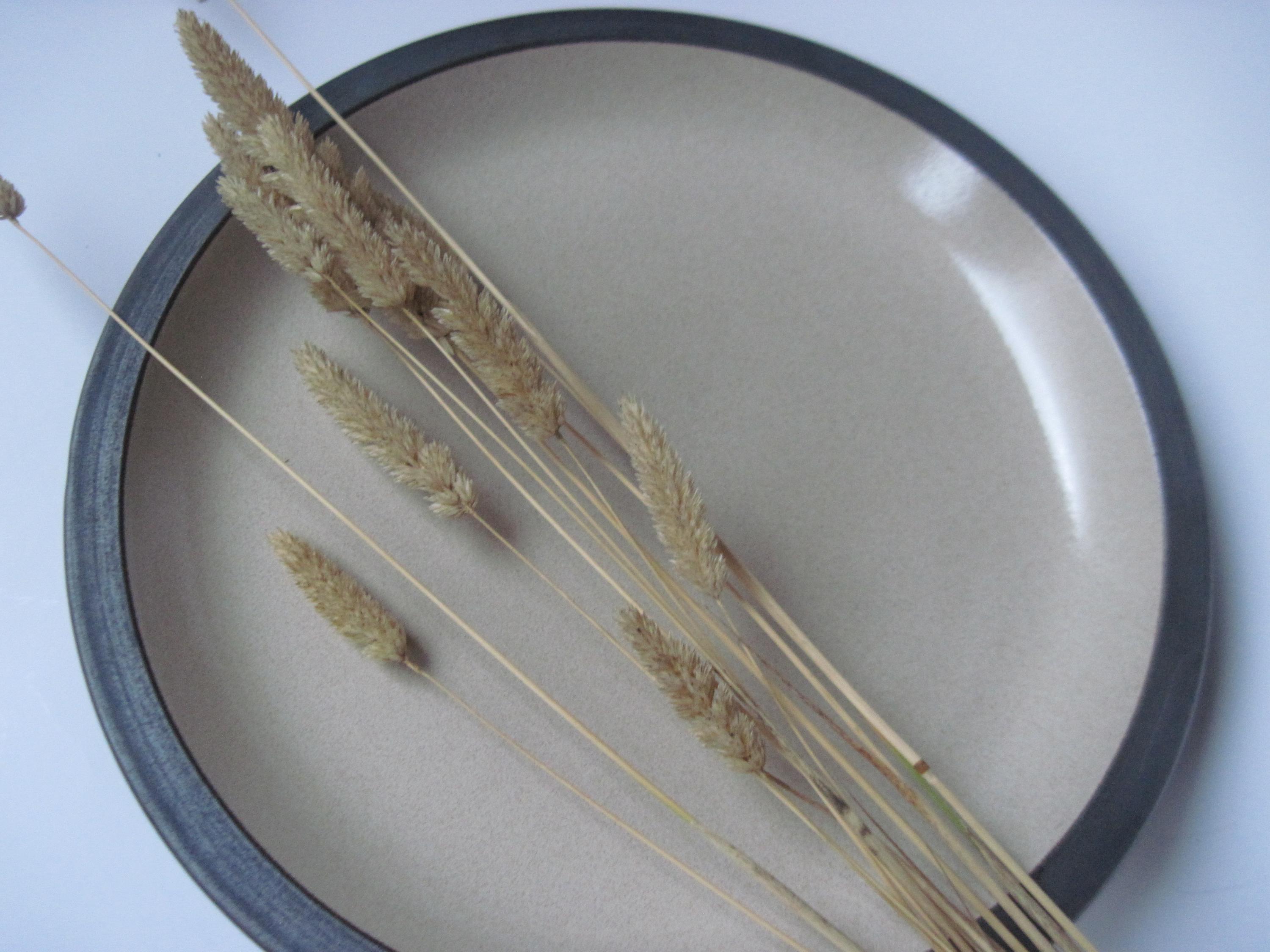 Vintage Heath Ceramics Gourmet Rim Line Plates White and Sand - Etsy