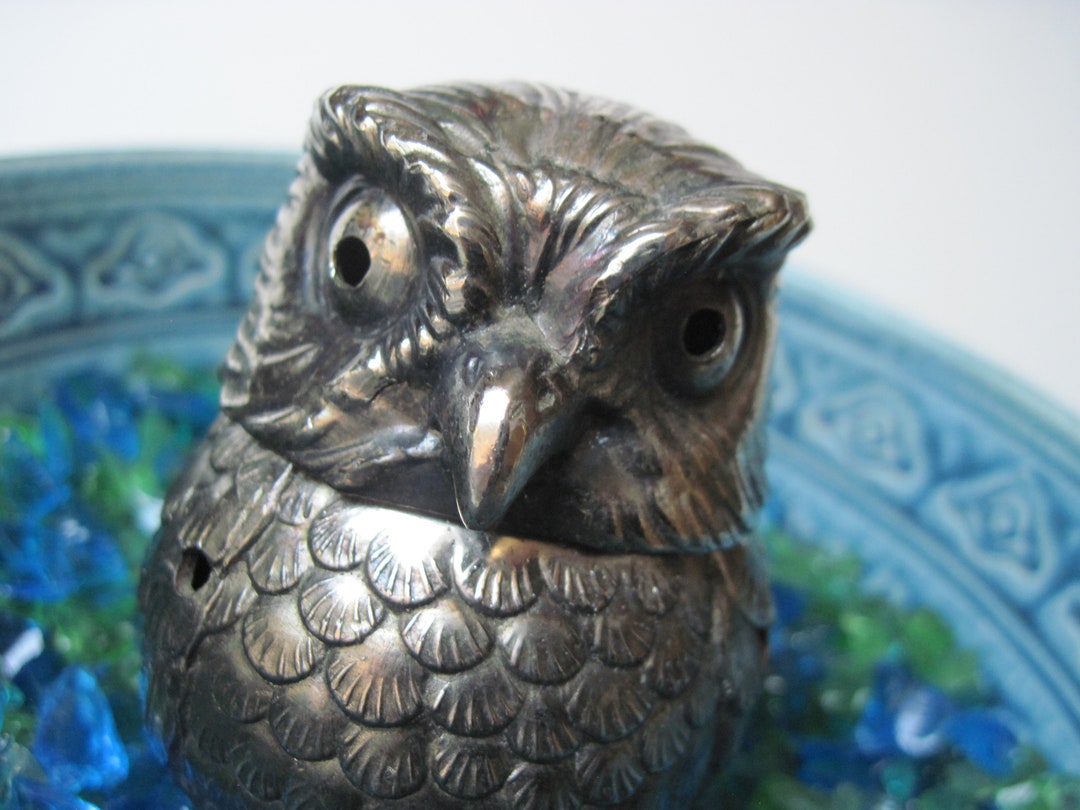 Vintage Metal Owl Incense Burner Made in Japan Etsy