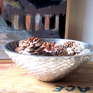 Vintage Mariposa Aluminum Textured Bowl Mexico 1995