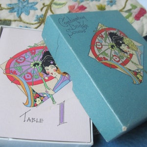 Vintage Gibson Art Co.Boxed Set of 4 Bridge Score and Table Numbers Pads