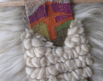 Vintage Artisan  Fiber Arts Woven Wall Hanging