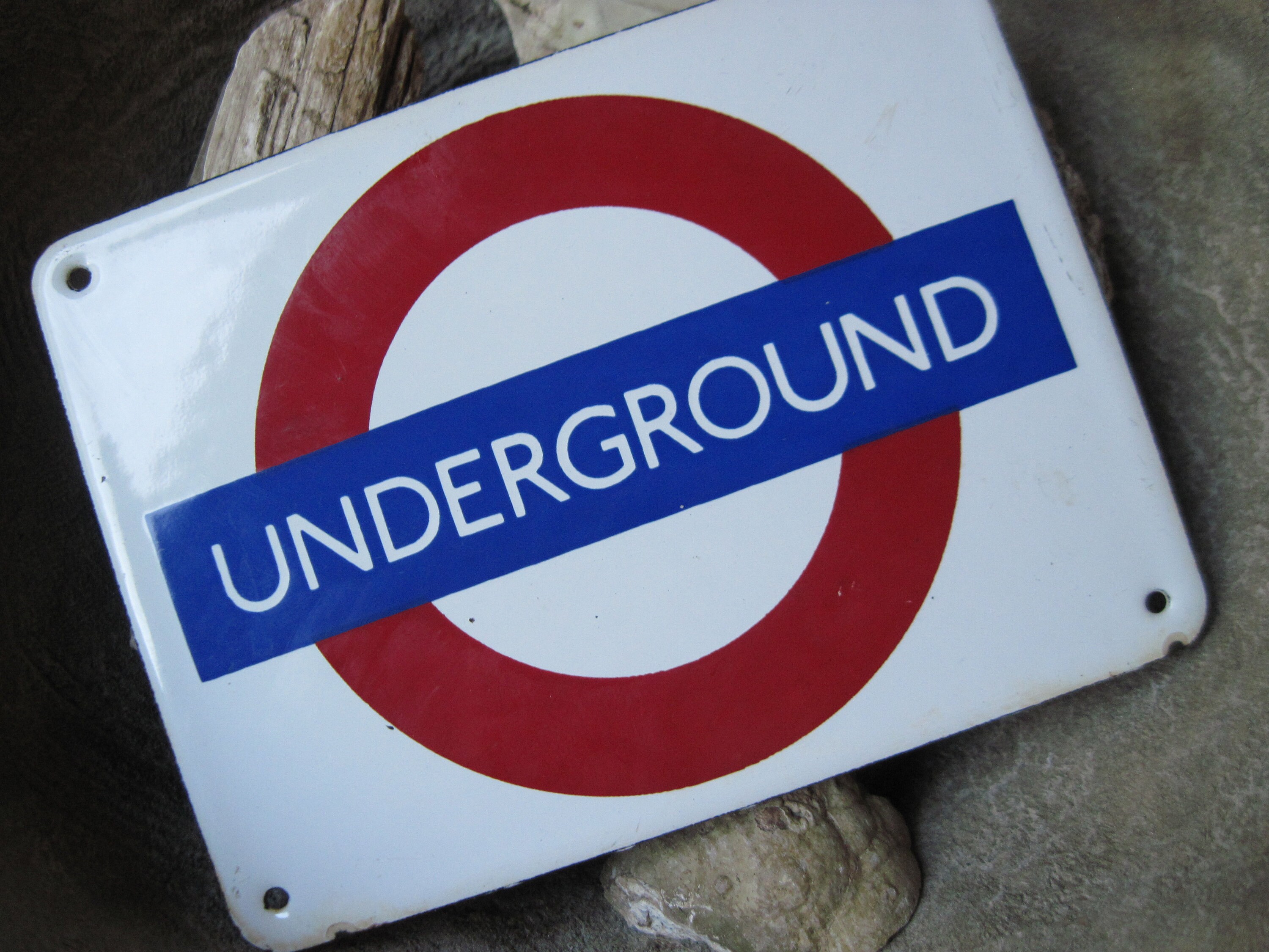 Vintage Garnier Gifts Enamel Underground Sign England - Etsy