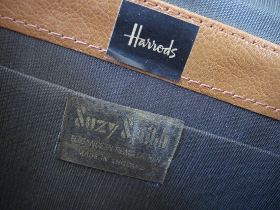 Vintage Harrods Leather Purse Chain Strap Suzy Sm… - image 4