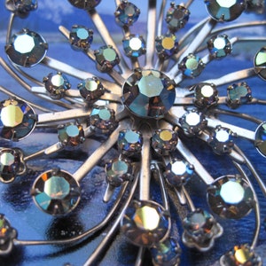 Vintage Aurora Borealis Pinwheel Brooch