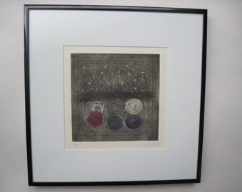 Vintage Signed Framed Etching Kappy Trigg 1997