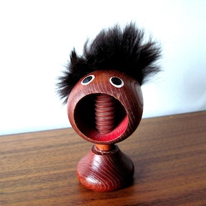 Vintage Teak Man Nutcracker