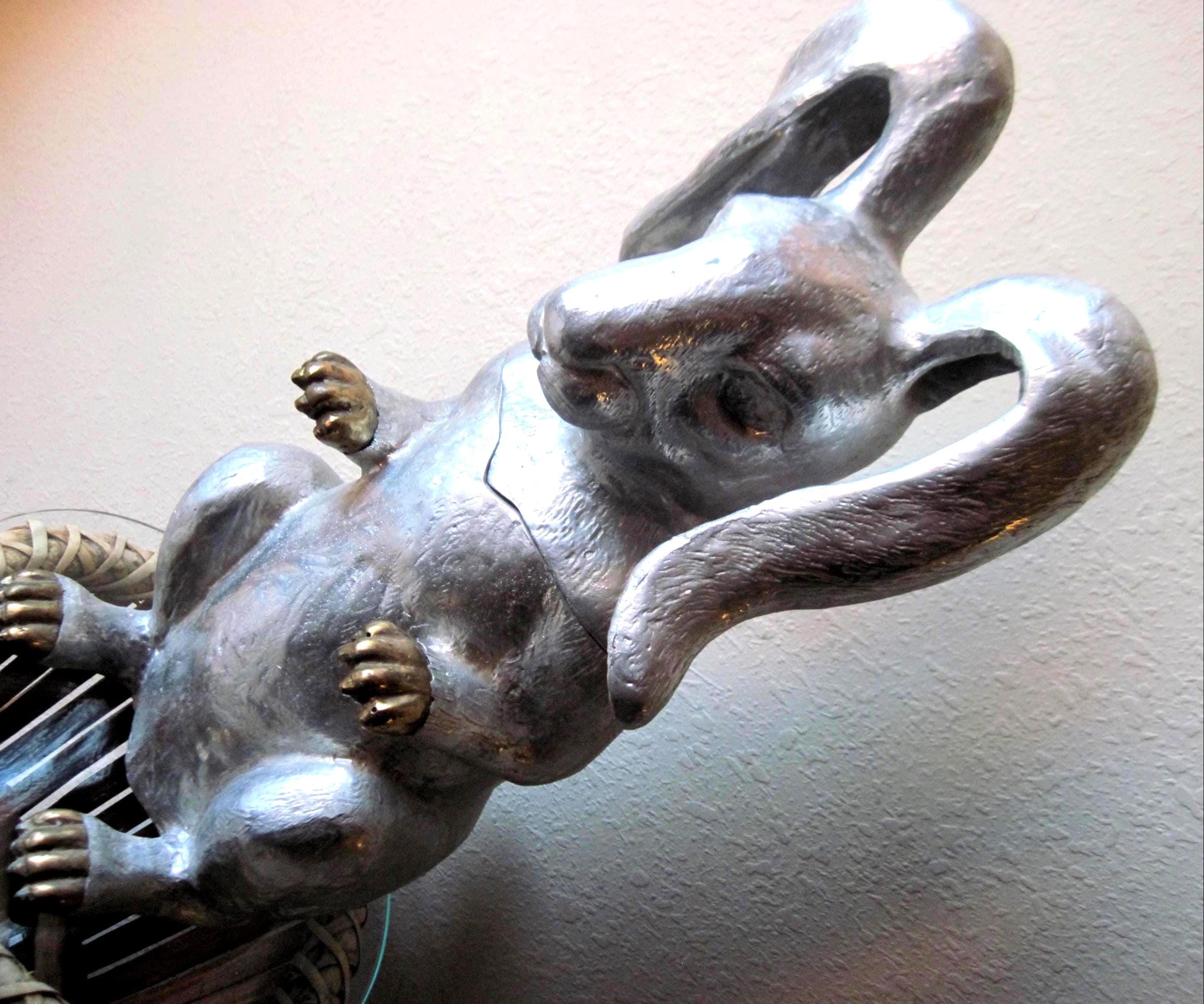 Vintage Arthur Court Large Rabbit Hinge Lidded Ice Bucket Wine Cooler ...