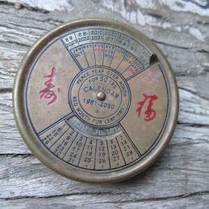 50 Year Perpetual Calendar - Etsy
