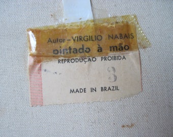 Virgilio Nabais サインあり ブラジル 民族 Virgilio Nabais