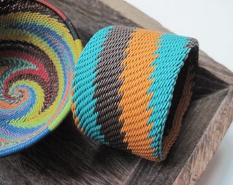 Vintage African Telephone Wire Bangle Bracelet