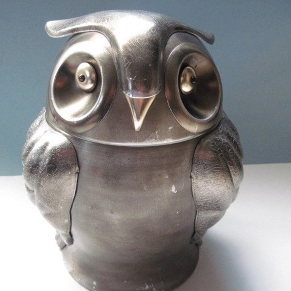 Vintage Mid Century Modern Owl Ice Bucket