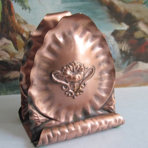 Vintage Gregorian Copper Napkin or Mail Holder
