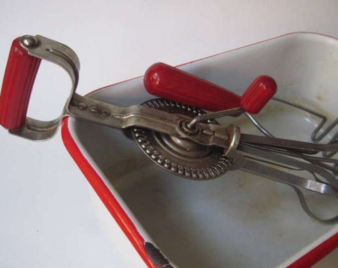 Vintage Pair of Androck Kitchen Utensils Hand Egg Mixer and Etsy