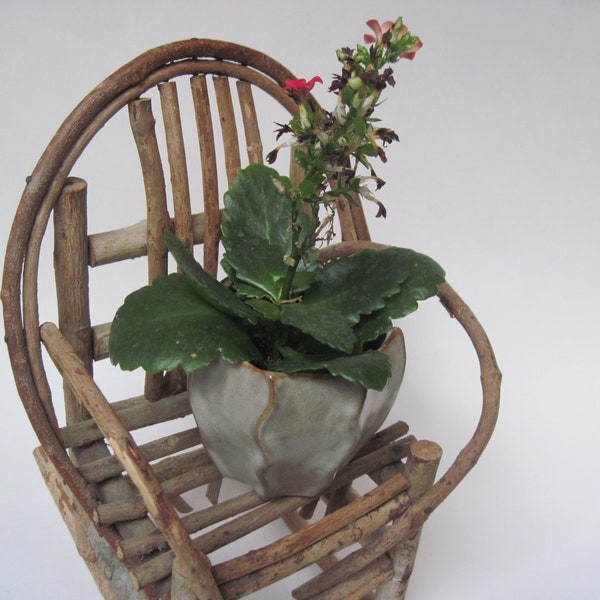 Rustic Twig Wood Doll Rocking Chair