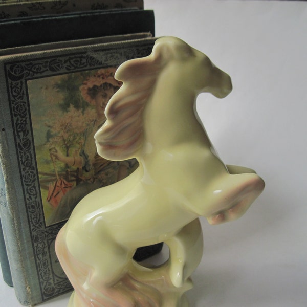 Vintage Roselane Pasadena Ceramic Rearing Horse