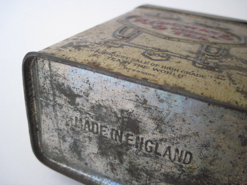 Boîte En étain Vintage Ridgwais Ingland Tea - Années 1950-60 - Occasion