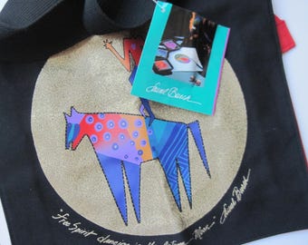 Vintage Laurel Burch Free Spirit Dancing in the Autumn Moon Tote Bag NWT