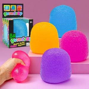 NeeDoh Candy Squishy stressballenset, kleurrijk zintuiglijk fidgetspeelgoed, zacht knijpgevoel angstverlichting cadeau voor kinderen en volwassenen