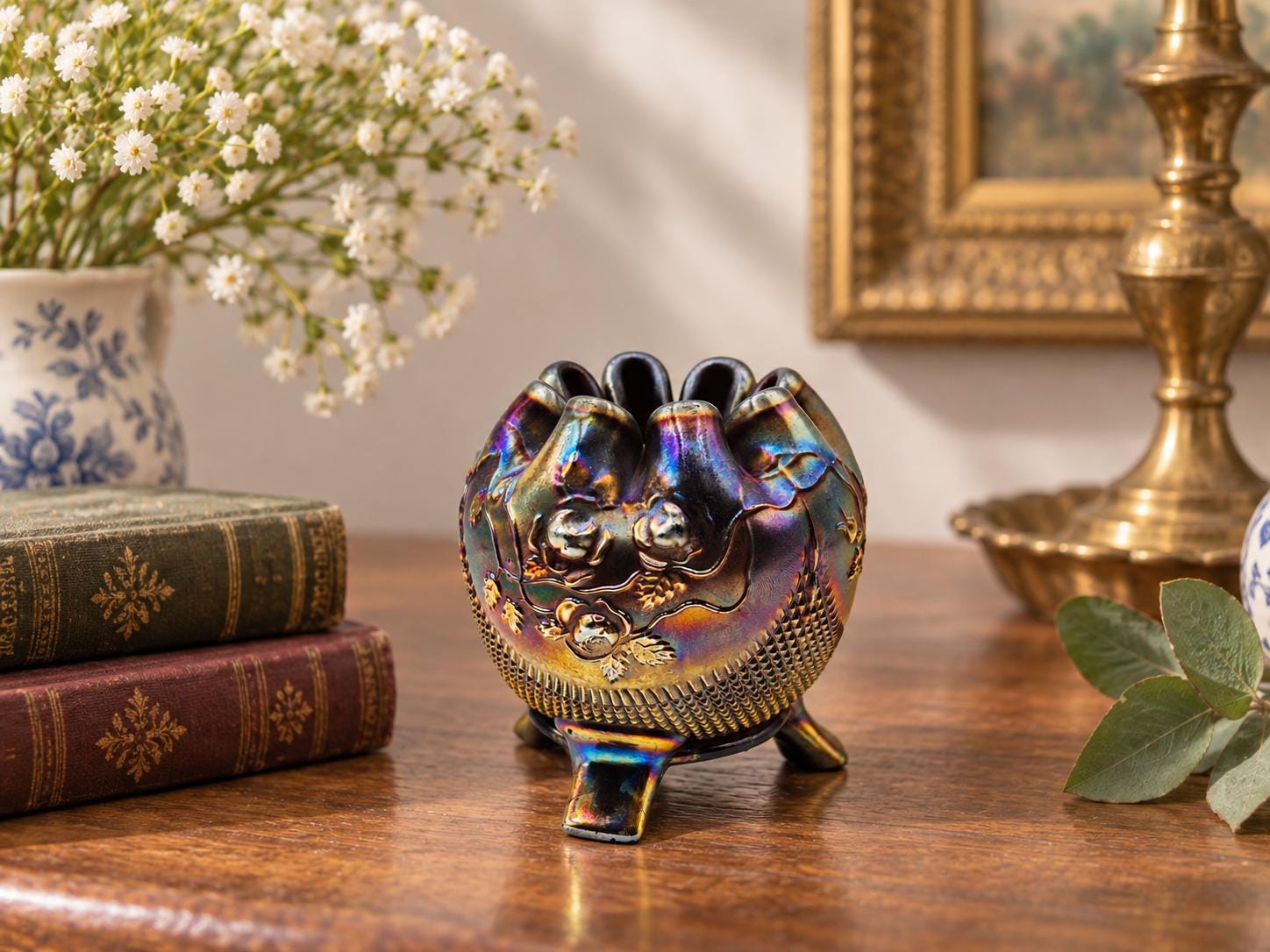 Antique Purple Glass Vase - Etsy