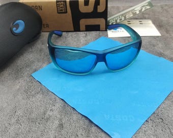 Costa Del Mar Matte Cat Cay Gradient Blue Ice Blue  polarized sunglasses CO.05