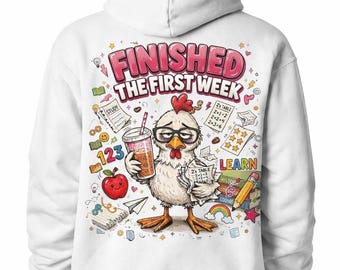 Huhn Png Back to School svg Schule Überlebender shrit erschöpft Lehrer lustig Schule Clipart Lehrer Leben png erste Woche der Schule süßes Küken