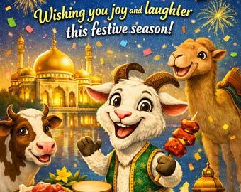Happy Bakra Eid card