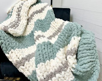 Manta de rayas única