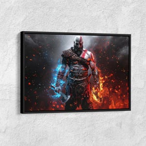 God of War Kratos Ghost of Sparta Eldig Canvastavla